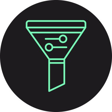 vektör huni simgesi illüstrasyonu