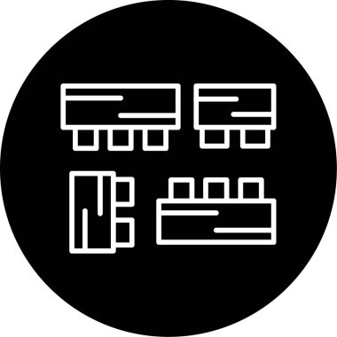 Modern bir simgenin vektör illüstrasyonu