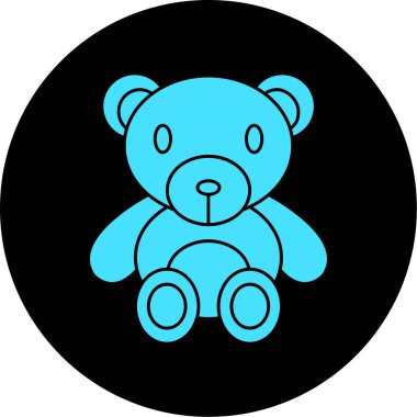 Ayı simgesi, vektör illüstrasyonu