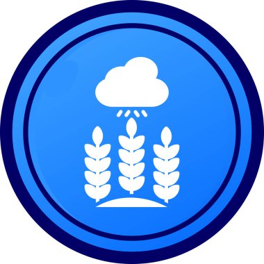 yağmur ikonu vektör illüstrasyonu