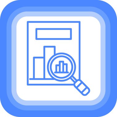 Analizler. Web simgesi basit illüstrasyon