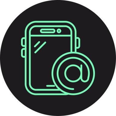 Vektör mobil ağ simgesi