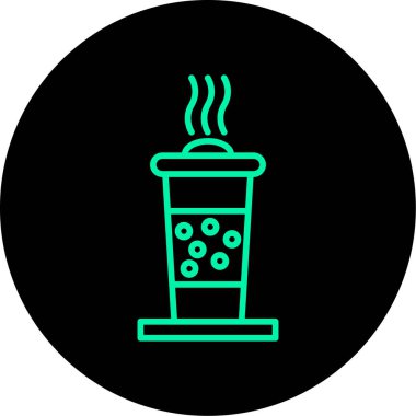 Kahve fincanı simgesinin vektör çizimi