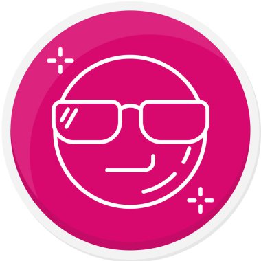 Avatar yüz simgesi, vektör illüstrasyon tasarımı