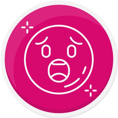 kızgın simge, vektör illüstrasyonu