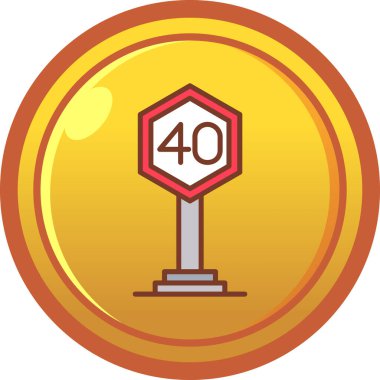 trafik işareti vektör simgesi