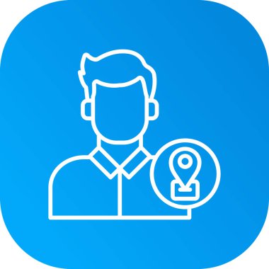 vektör çizim tasarım adam simgesinin