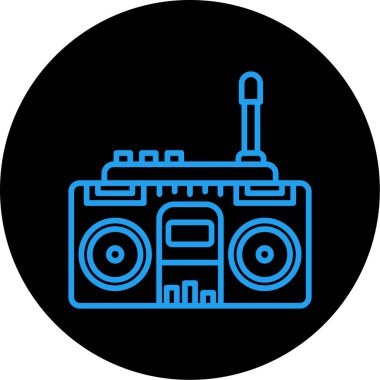 Müzik simgesinin vektör illüstrasyonu