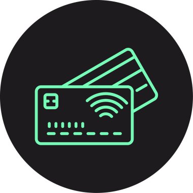 vektör kredi kartı ico