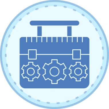 Teçhizat Web simgesi basit illüstrasyon