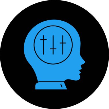 İnsan kafası ikonu. Moda biçimi, arkaplandan izole edilmiş doğrusal vektör sembolüdür