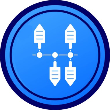 Yol işareti simgesinin vektör illüstrasyonu