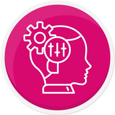 Baş simge vektör çizim