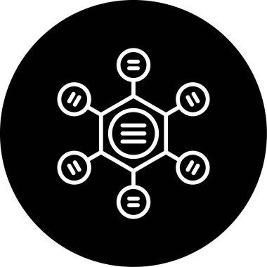 DNA simgesinin vektör illüstrasyonu