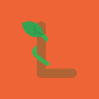 Bir dal simgesinin vektör illüstrasyonu