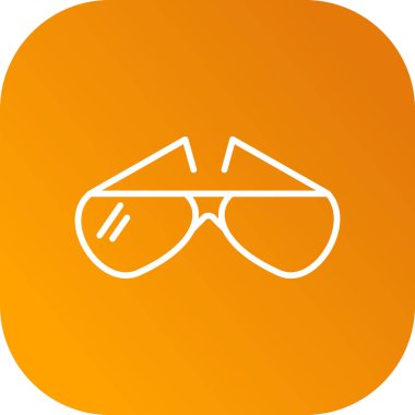 gözlük simgesi vektör illüstrasyonu