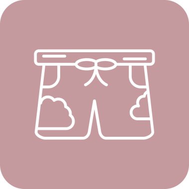 Kıyafetler. Web simgesi basit illüstrasyon