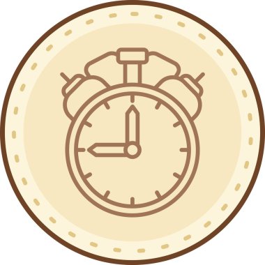 Alarm saati web basit illüstrasyon, tasarım