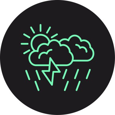 vektör fırtına simgesi çizimi