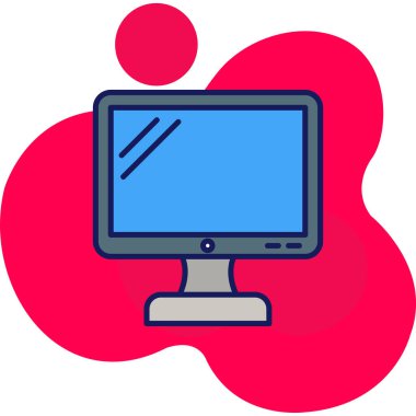 masaüstü bilgisayar simgesi - taslak biçimi