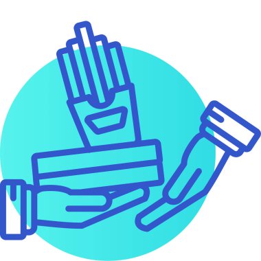 temizleme el simgesi vektör illüstrasyonu