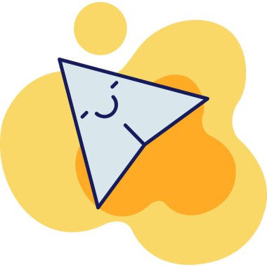 Çizgi film uçurtmasının vektör çizimi