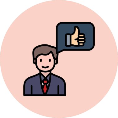 beyaz üzerinde başparmak vektör simgesi