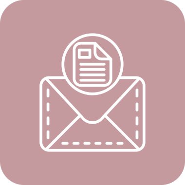 E-posta. Web simgesi basit illüstrasyon