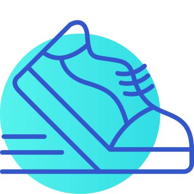 Bir çift çorabın mavi ve beyaz ikonunun vektör çizimi