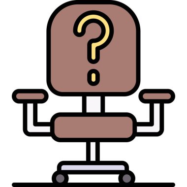 Çizgi film sandalyesinin vektör illüstrasyonu