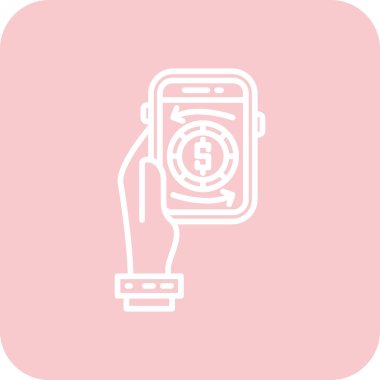 cep telefonu simgesi, modern vektör illüstrasyonu