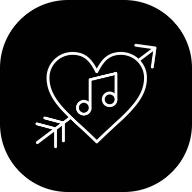 Vektör müzik simgesi illüstrasyonu