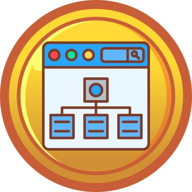 seo modern simgesinin vektör illüstrasyonu