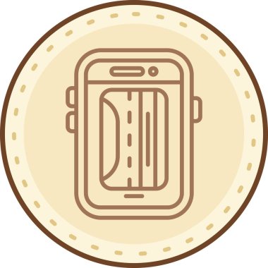 Cep telefonu. vektör illüstrasyonu