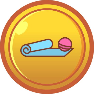 Buz pateni simge vektör çizim