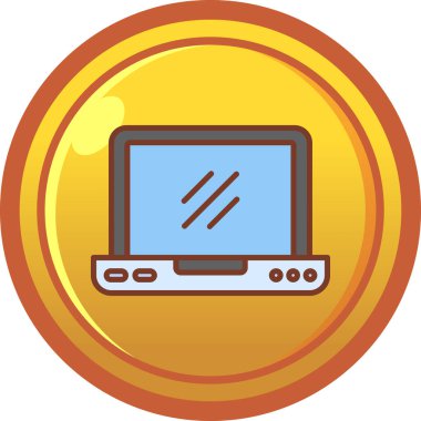 para simgesi vektör resimli dizüstü bilgisayar