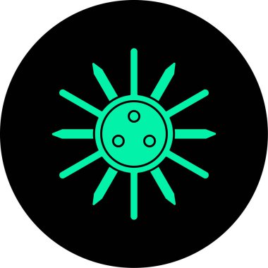 Eşsiz kar tanesi vektör çizgisi ikonu