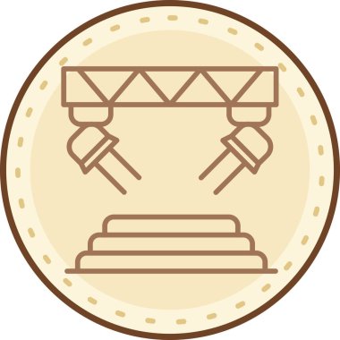 Altın. Web simgesi basit illüstrasyon