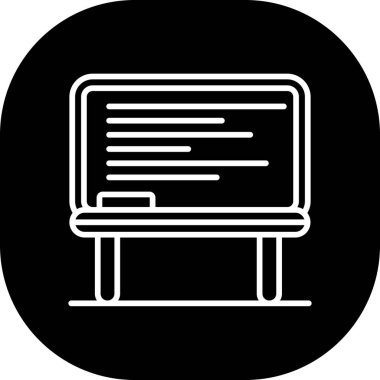 Dizüstü bilgisayar simgesinin vektör çizimi