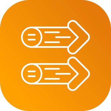 uzun gölgeli okun vektör simgesi