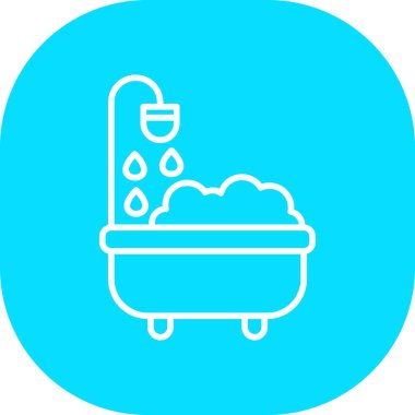 Küvet. Web simgesi basit illüstrasyon