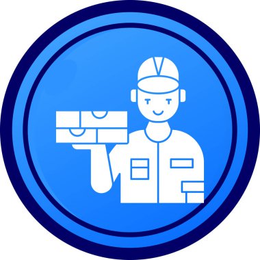 Bir polis memuru simgesinin vektör çizimi