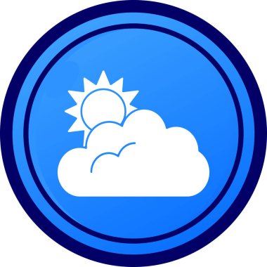 Bulut modern simgesi, vektör illüstrasyonu