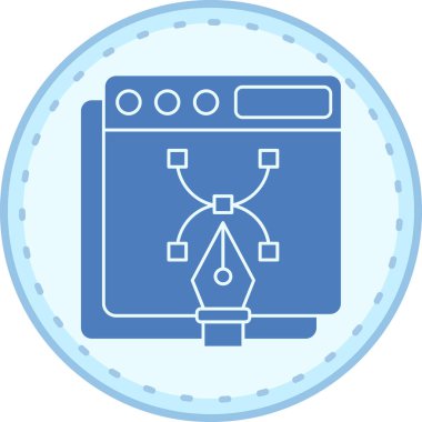 Çamaşır makinesi. Basit resimleme