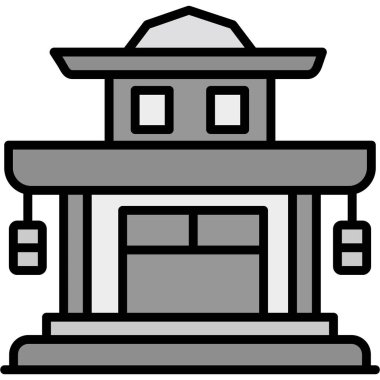 Çin tapınağı. Basit tasarım