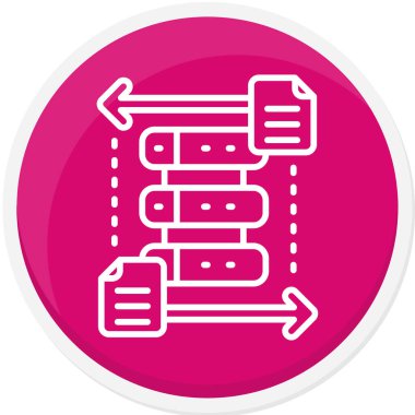 sunucu vektör simgesi modern basit illüstrasyon