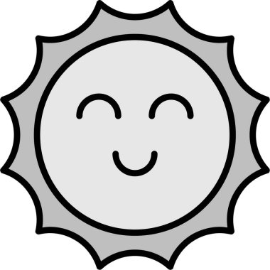 Güneş Simgesi Vektör illüstrasyonu