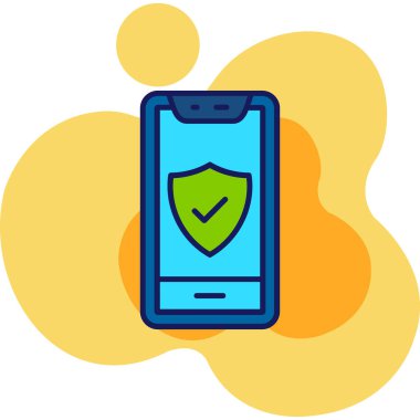 - Güvenlik. Web simgesi basit tasarım