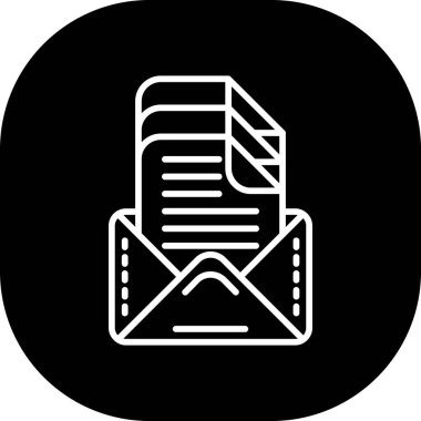 E- posta simgesinin vektör illüstrasyonu