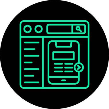 Benzersiz haber vektörü simgesi